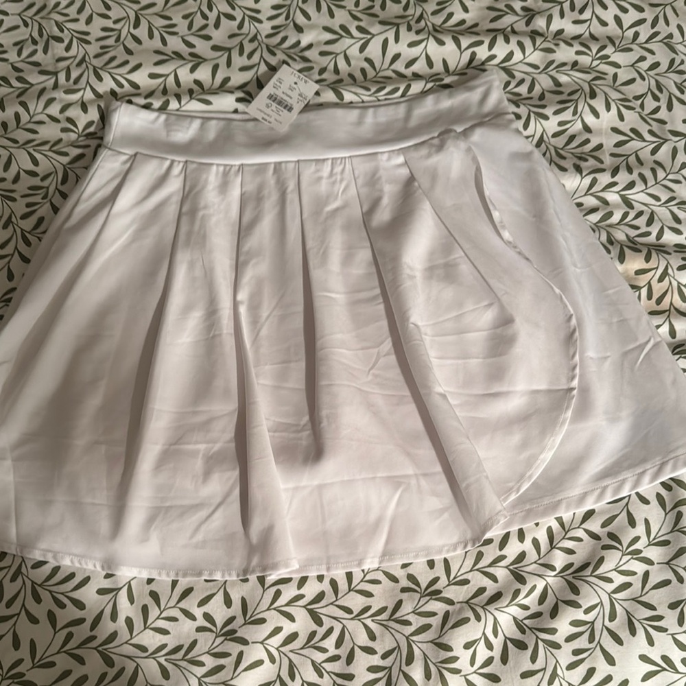 JCrew White Tennis Skirt